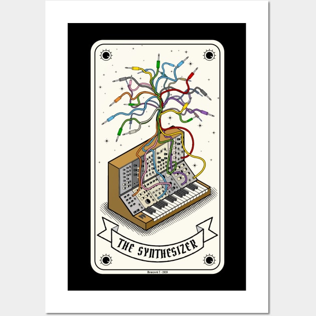 Modular Synthesizer tarot card Wall Art by Mewzeek_T